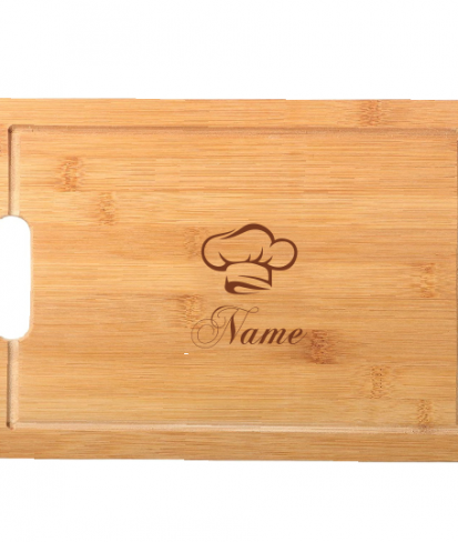 Personalised Chef Hat Wood Chopping Board